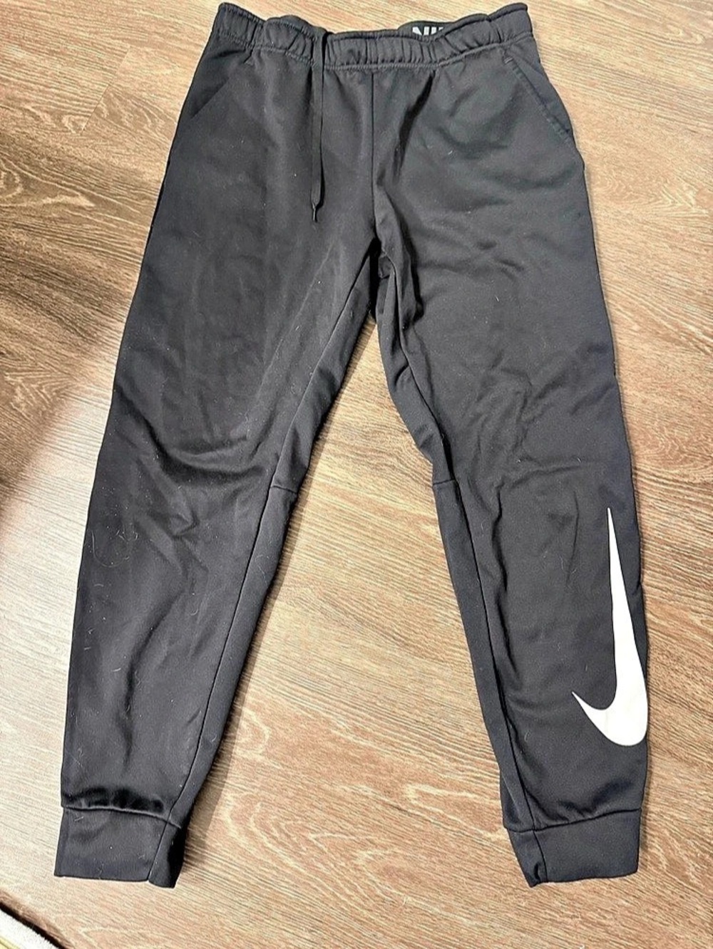 Nike Swoosh Men's Dri-FIT Fleece Fitness Joggers Black XL